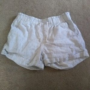 Draw String Striped Shorts